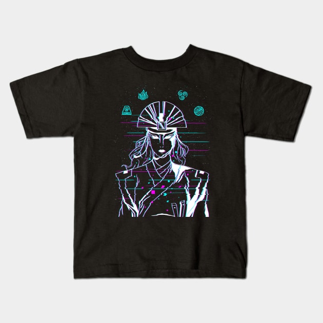 Avatar Kyoshi Glitch Kids T-Shirt by Silentrebel